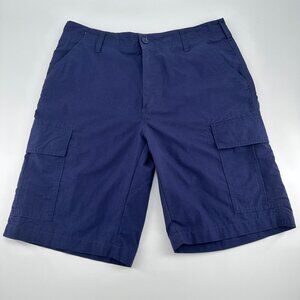 Boca Classics Men's Navy Blue Cargo‎ Shorts Size 34